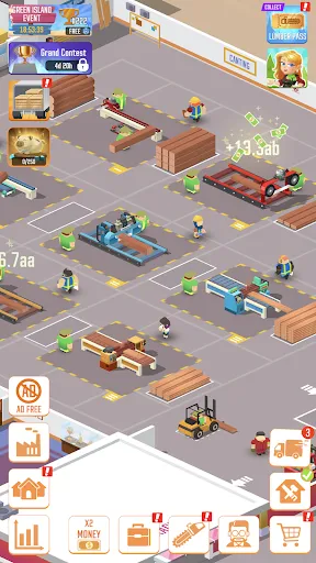Gameplay screenshot 4 from Idle Lumber Empire: Tycoon Inc - Simulation game